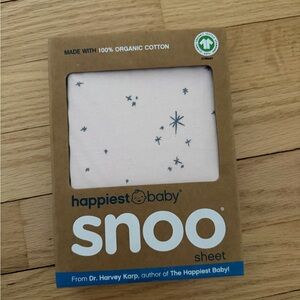 Happiest Baby Snoo Sheet - pink with Gray Stars